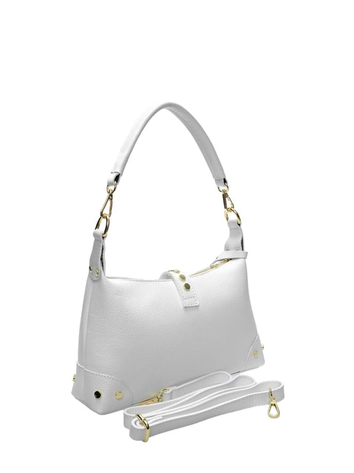 Anna Luchini Blanco Bolso de cuero - Image 2