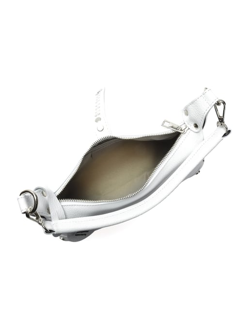 Anna Luchini Blanco Bolso de cuero - Image 4
