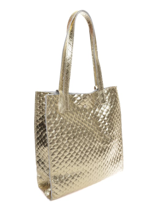 Anna Luchini Oro Bolso de cuero - Image 2
