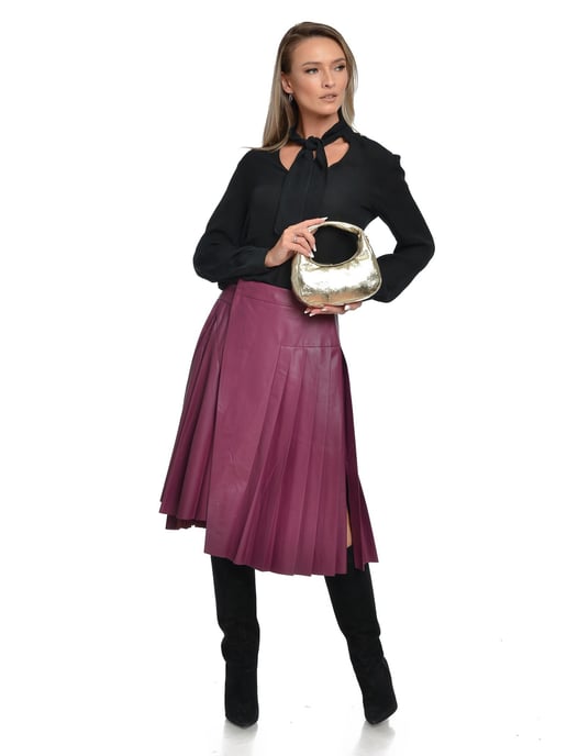 Anna Luchini Oro Bolso de cuero - Image 5
