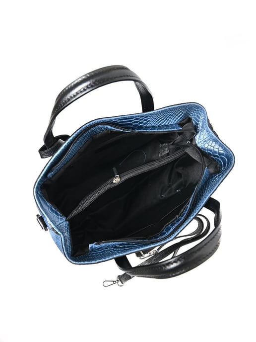 Roberta M Azul Bolso de cuero - Image 4