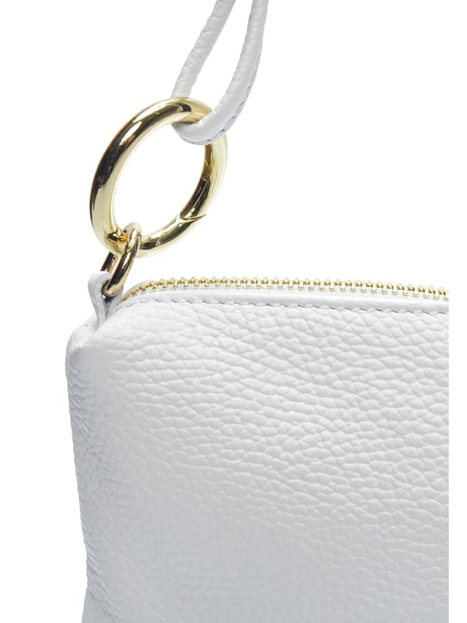 Anna Luchini Blanco Bolso de cuero - Image 3