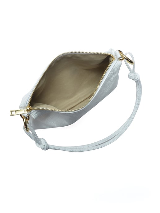 Anna Luchini Blanco Bolso de cuero - Image 4