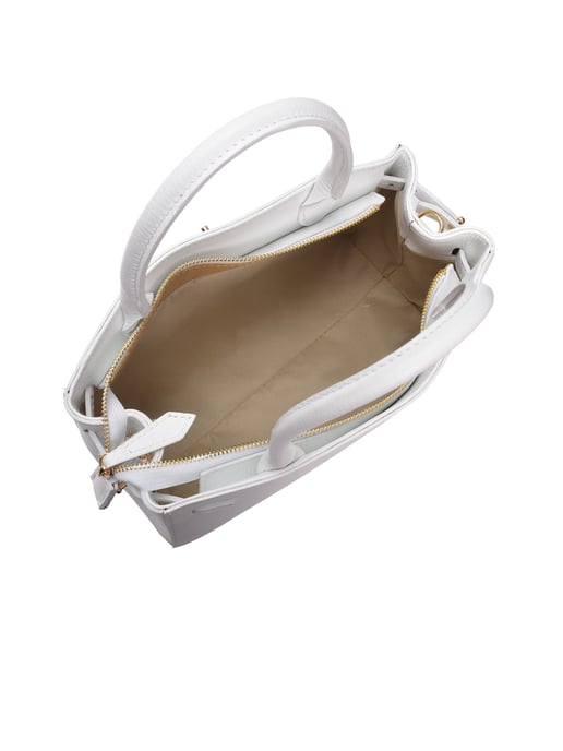 Isabella Rhea Blanco Bolso de cuero - Image 4