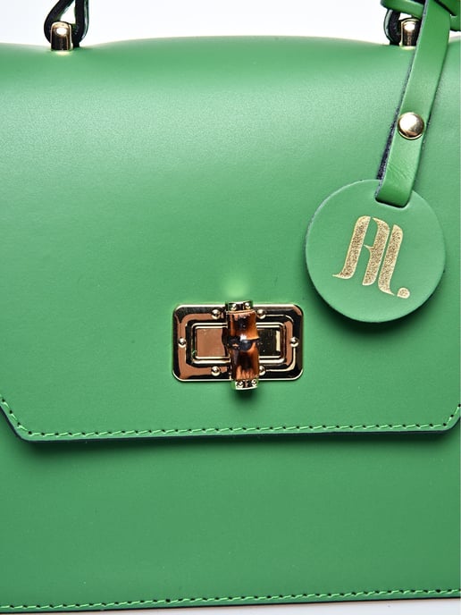 Anna Luchini Verde Bolso de cuero - Image 3