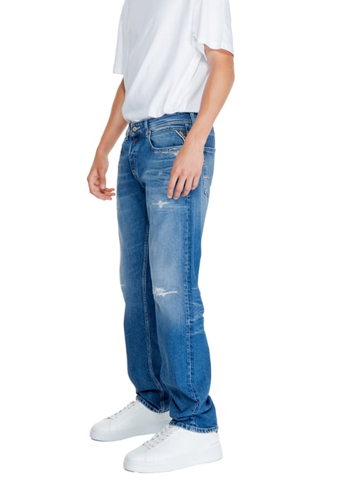 Jeans Desgastados de Corte Relajado Anbass - Image 3