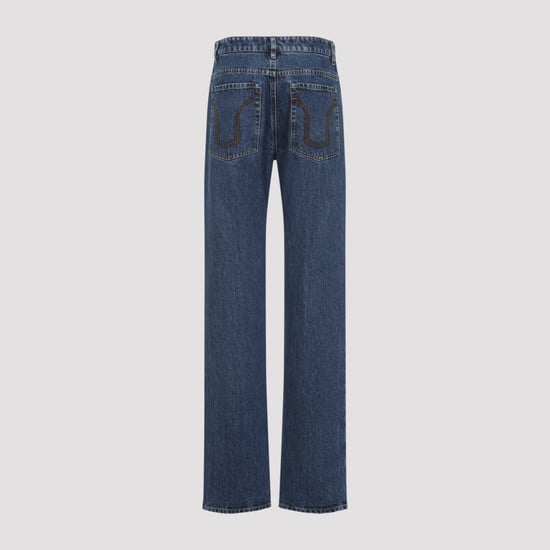 Jeans de pierna ancha con detalle de costura - Image 4
