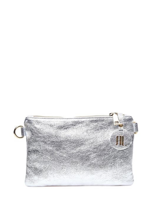 Anna Luchini Plata Bolso de cuero - Image 1