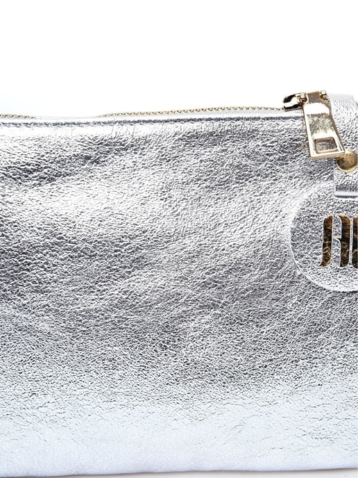 Anna Luchini Plata Bolso de cuero - Image 3