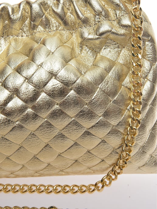 Anna Luchini Oro Bolso de cuero - Image 3