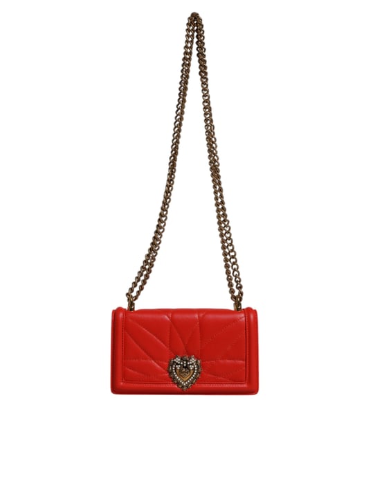 Bolso de teléfono de cadena cruzado acolchado rojo Devotion de Dolce & Gabbana - Image 2