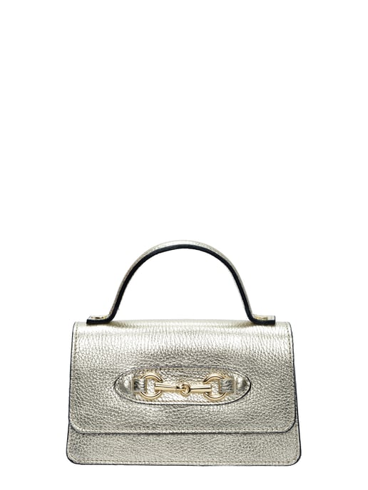 Isabella Rhea Oro Bolso de cuero - Image 1