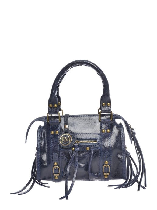 Roberta M Azul Bolso de cuero - Image 1