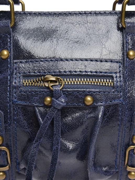Roberta M Azul Bolso de cuero - Image 3