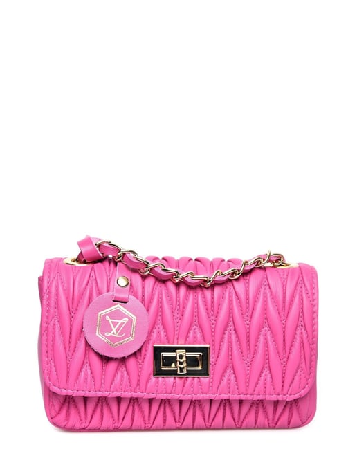 Luisa Vannini Fucsia Bolso de cuero - Image 1