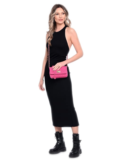 Luisa Vannini Fucsia Bolso de cuero - Image 5