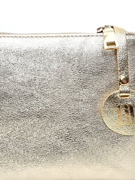 Anna Luchini Oro Bolso de cuero - Image 3