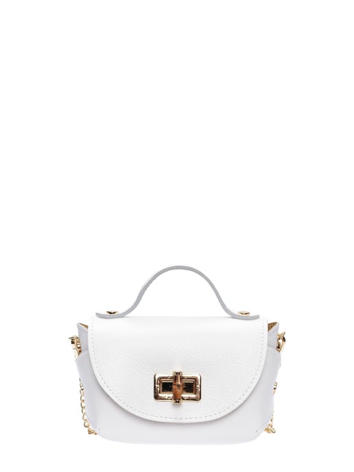 Anna Luchini Blanco Bolso de cuero - Image 1