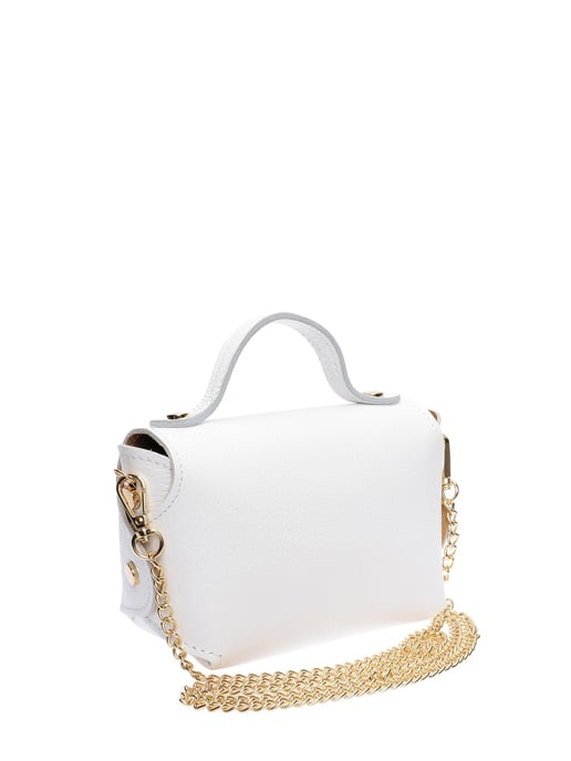 Anna Luchini Blanco Bolso de cuero - Image 2