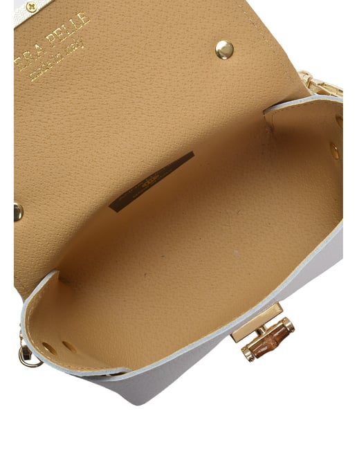 Anna Luchini Blanco Bolso de cuero - Image 4