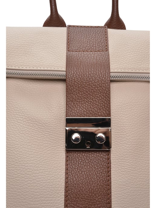 Luisa Vannini Bicolor Bolso de cuero - Image 3