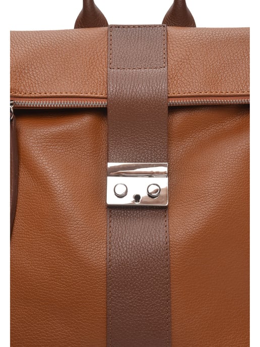 Luisa Vannini Bicolor Bolso de cuero - Image 3
