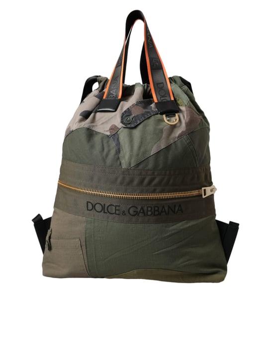 Mochila de Parcheo Verde Militar Dolce & Gabbana - Image 1