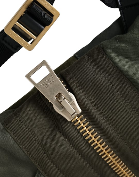 Mochila de Parcheo Verde Militar Dolce & Gabbana - Image 5