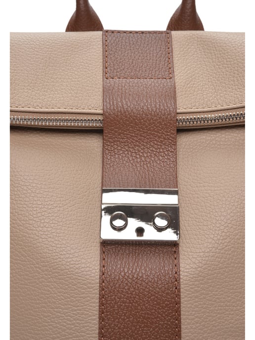 Luisa Vannini Bicolor Bolso de cuero - Image 3