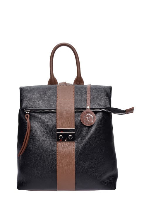 Luisa Vannini Bicolor Bolso de cuero - Image 1