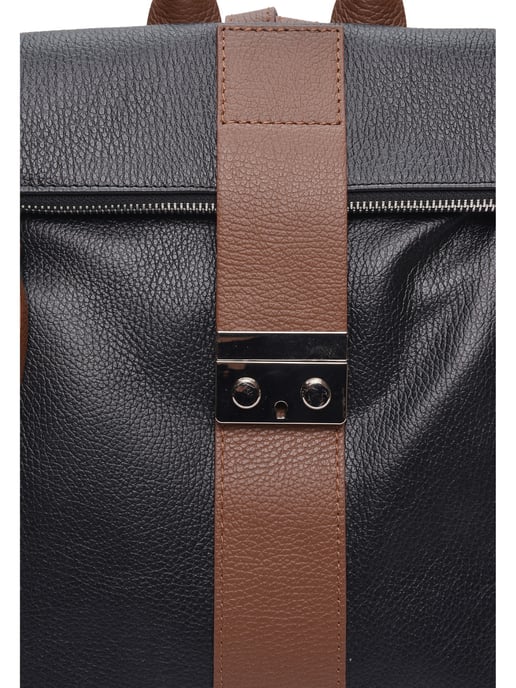 Luisa Vannini Bicolor Bolso de cuero - Image 3