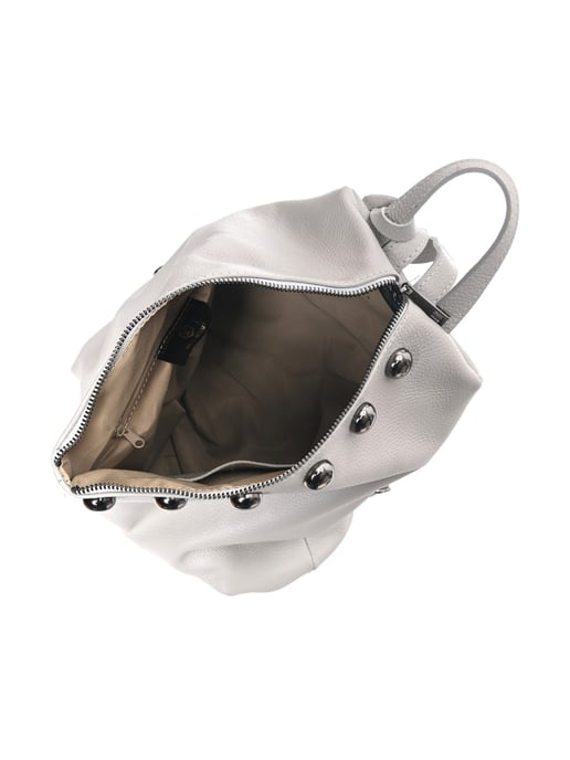 Luisa Vannini Grey Bolso de cuero - Image 4