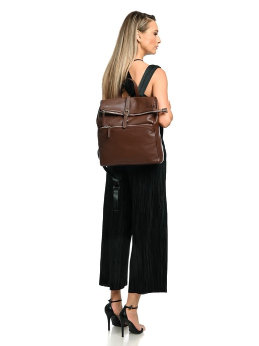 Anna Luchini Chocolate Bolso de cuero - Image 5