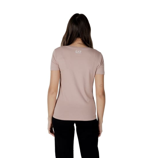 Camiseta de algodón rosa EA7 Emporio Armani - Image 2