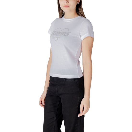 Camiseta de algodón blanca Guess Active - Image 4