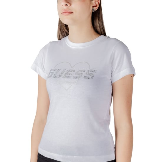 Camiseta de algodón blanca Guess Active - Image 5