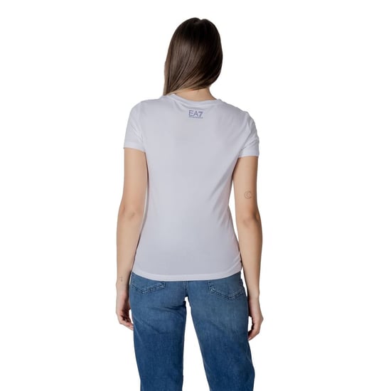Camiseta de algodón blanca EA7 Emporio Armani - Image 2