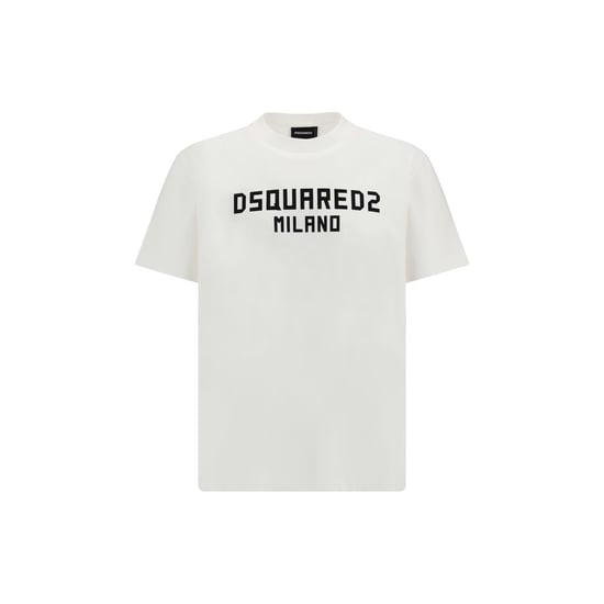 Camiseta de Algodón Blanca Dsquared² - Image 1