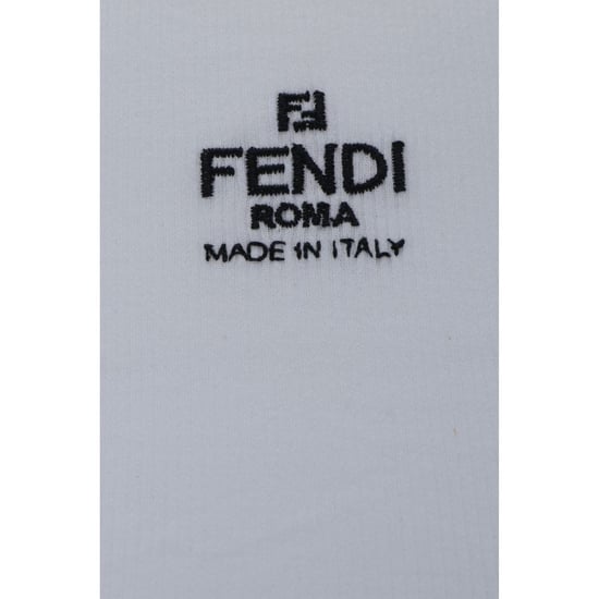 Camiseta de algodón blanca Fendi - Image 3