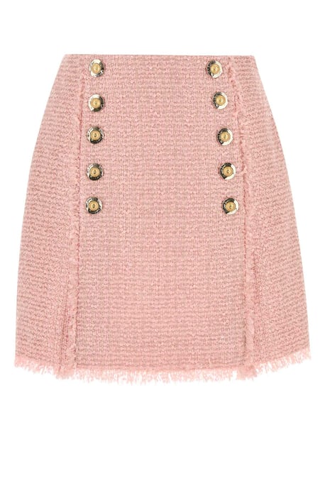 Falda de Tweed Rosa - Image 1