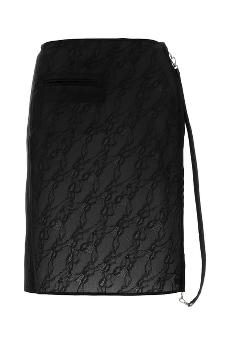 Falda de mezcla de nylon elástico negra - Image 1
