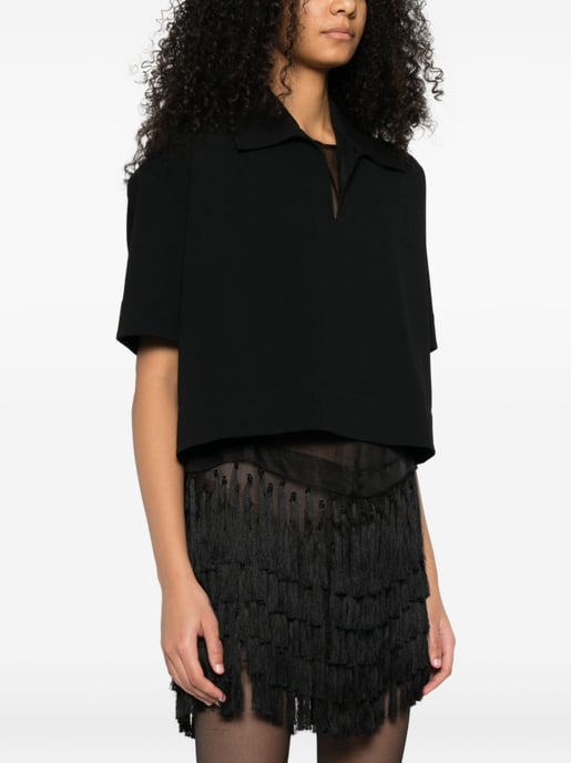 Camiseta de viscosa negra - Image 2