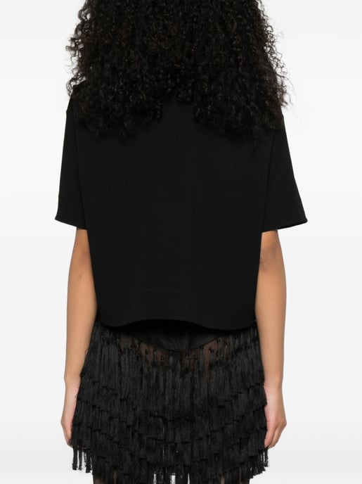 Camiseta de viscosa negra - Image 4