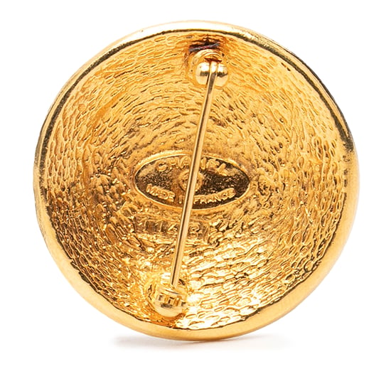 Broche Redondo de 31 Rue Cambon Baño de Oro de Segunda Mano - Image 2