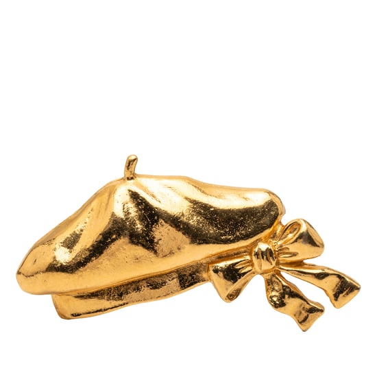 Brote de sombrero boina chapado en oro de segunda mano - Image 1