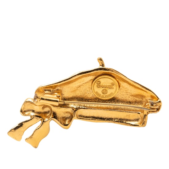 Brote de sombrero boina chapado en oro de segunda mano - Image 3