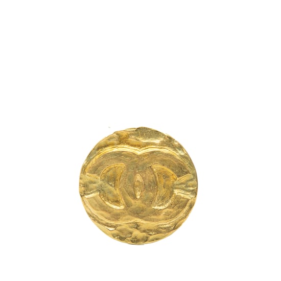 Broche redondo de oro laminado Cc de segunda mano - Image 1