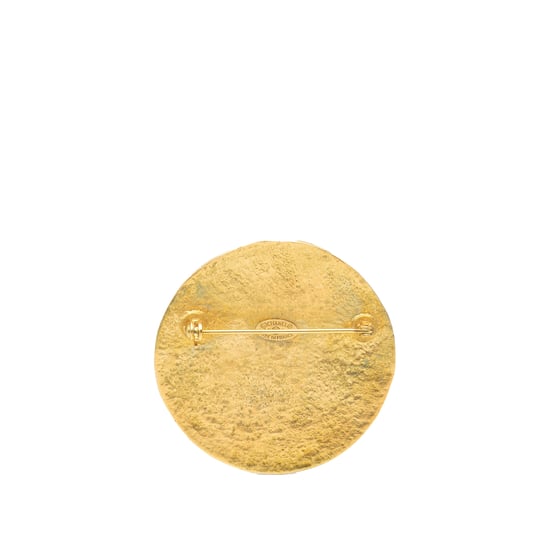 Broche redondo de oro laminado Cc de segunda mano - Image 2