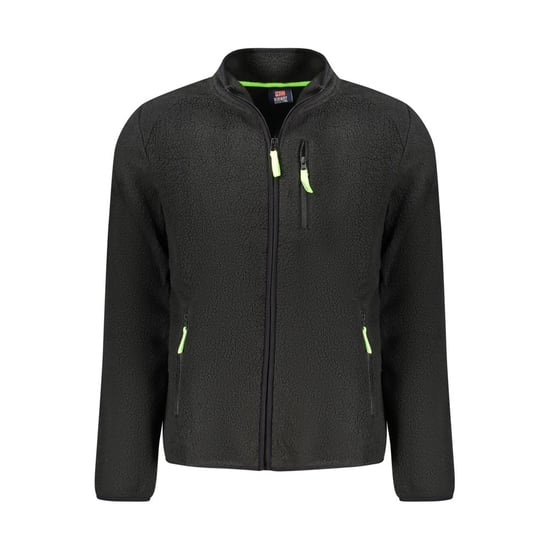 Chaqueta de cuero tipo biker con cremallera y hombros acolchados - Image 1