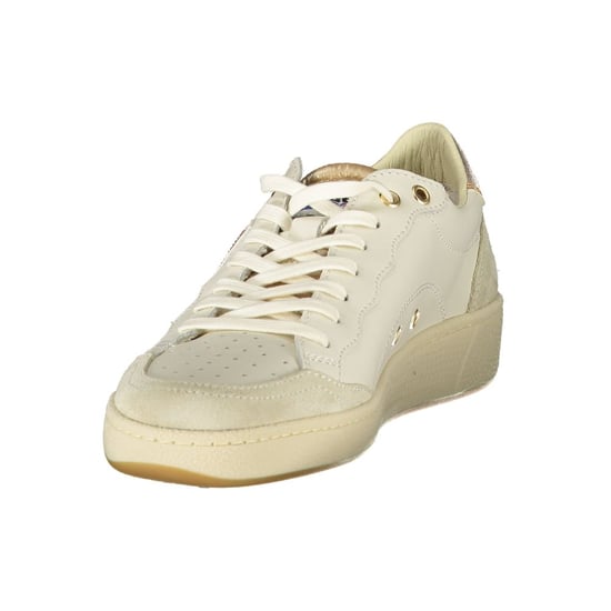 Zapatilla de mujer blanca de cuero Blauer - Image 3